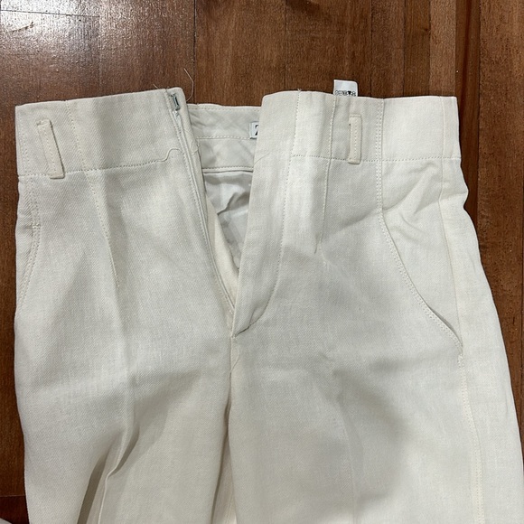 Zara Mediam Linen Pants Wide Leg - Picture 3 of 4